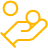 Loan Smarts icon - Hand with money